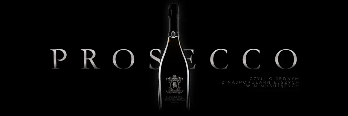 Elegancka butelka Prosecco, jednego z najpopularniejszych włoskich win musujących. Nazwy win często odzwierciedlają ich pochodzenie i jakość.